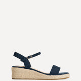 Sunrise Navy Espadrille Flatform Sandals