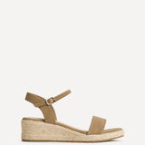 Sunrise Taupe Espadrille Flatform Sandals