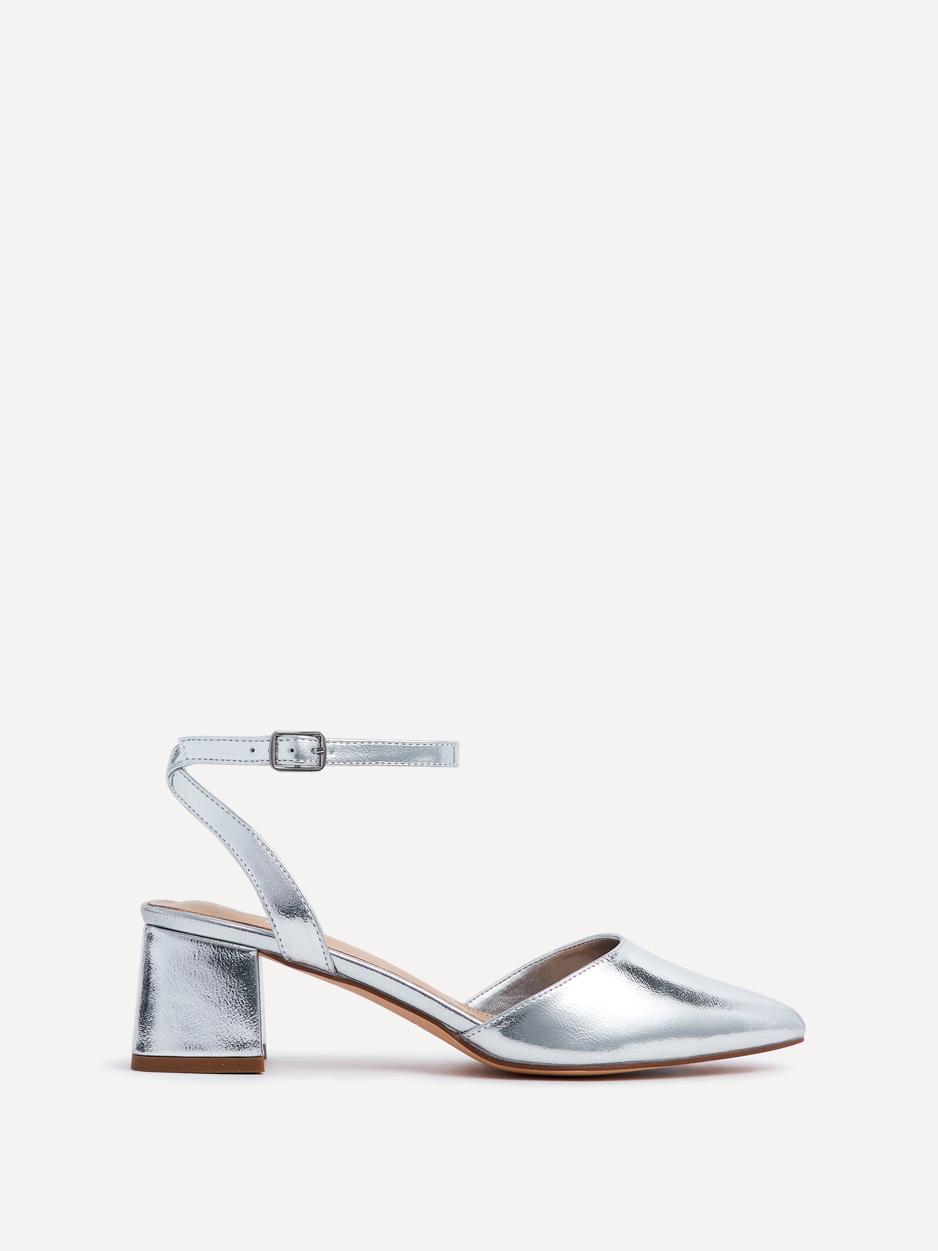 Suzy Wide Fit Faux Leather Court Heels