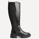 Swift Black Croc Long Boots