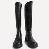 Swift Black Croc Long Boots