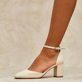 Sydney Nude Square Toe Court Heels