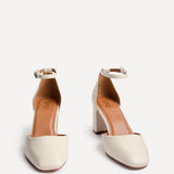 Sydney Nude Square Toe Court Heels