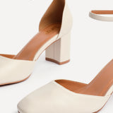 Sydney Nude Square Toe Court Heels