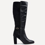 Symone Black Block Heeled Boots
