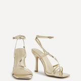 Savannah Gold Strappy Heels