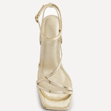 Savannah Gold Strappy Heels