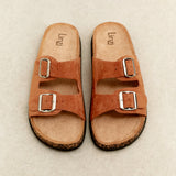 Echo Tan Double Buckle Sandals