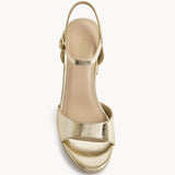 Soul Gold Faux Leather Block Heels