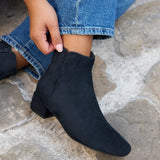 Tailored Wide Fit Navy Ankle Boots