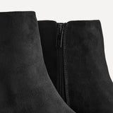 Tailored Wide Fit Black Ankle Boots