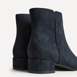 Tailored Wide Fit Navy Ankle Boots