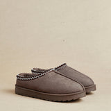 Tammy Mocha Faux Suede Slippers