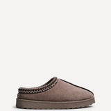 Tammy Mocha Faux Suede Slippers