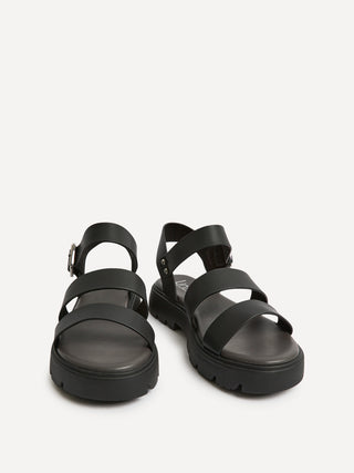 Tayla Wide Fit Black Gladiator Sandals