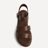 Tayla Wide Fit Brown Gladiator Sandals