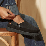 Teddy Black Faux Fur Clogs