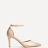 Thea Camel Faux Leather Stiletto Court Heels