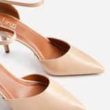 Thea Camel Faux Leather Stiletto Court Heels