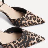 Thea Leopard Print Stiletto Court Heels
