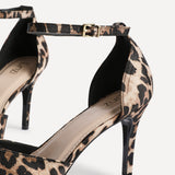 Thea Leopard Print Stiletto Court Heels