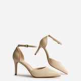 Thea Nude Faux Leather Stiletto Court Heels