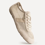 Theory Beige Mesh Trainers