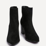 Thrive Black Block Heeled Boots