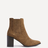 Thrive Tan Block Heeled Boots
