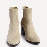 Thrive Taupe Block Heeled Boots