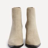 Thrive Taupe Block Heeled Boots