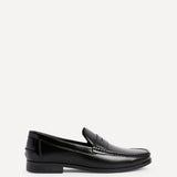 Tommaso Mens Black Faux Leather Loafers