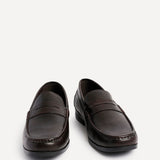 Tommaso Mens Brown Faux Leather Loafers