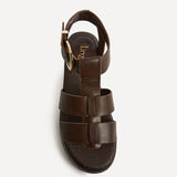 Tori Brown Gladiator Flatform Sandals