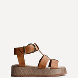 Tori Tan Gladiator Flatform Sandals