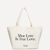 Linzi Beige Canvas Tote Bag