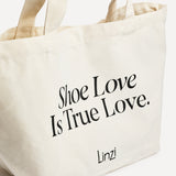 Linzi Beige Canvas Tote Bag