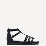 Tour Black Gladiator T-Bar Sandals