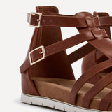 Tour Tan Gladiator T-Bar Sandals