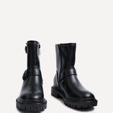 Trinity Black Biker Style Boots