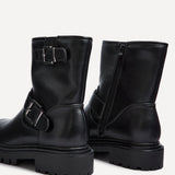 Trinity Black Biker Style Boots