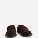 Truly Brown Faux Suede Loafers