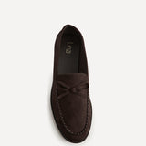 Truly Brown Faux Suede Loafers