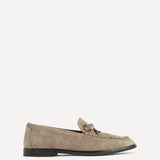Truly Taupe Faux Suede Loafers