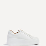 Twyla White Faux Leather Trainers