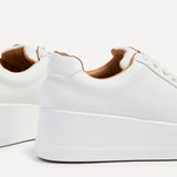 Twyla White Faux Leather Trainers