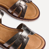 Twirl Wide Fit Pewter Sandals