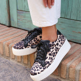 Twyla Leopard Print Trainers
