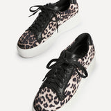 Twyla Leopard Print Trainers