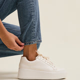 Twyla White Faux Leather Trainers
